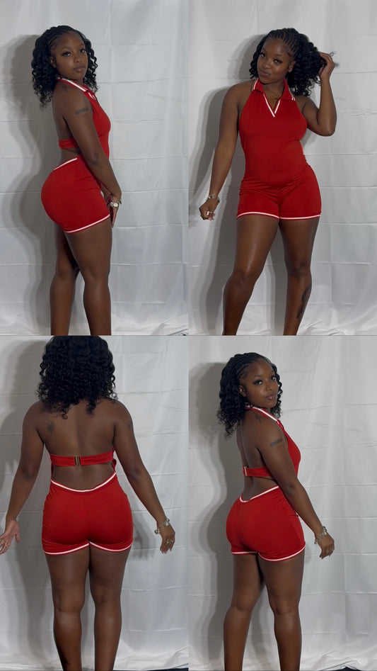 Red romper